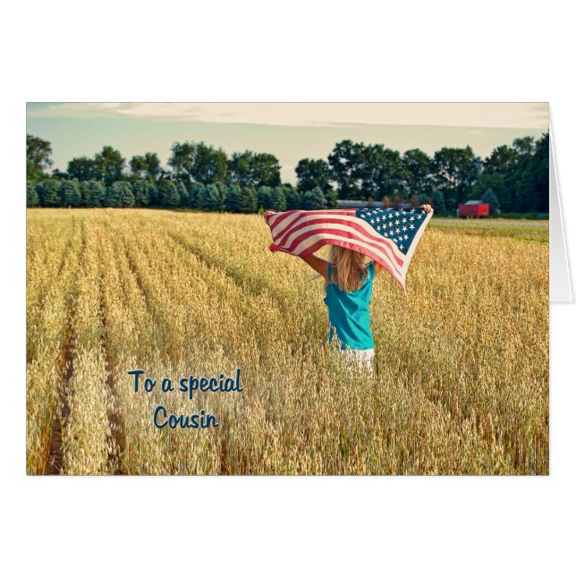 Patriotique pour cousin (Devant horizontal)