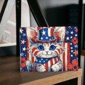 Patriotique Purr-suit de la carte postale du bonhe