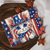 Patriotique Purr-suit de la carte postale du bonhe