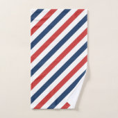 Patriotique Rouge Blanc et Bleu (Serviette à main)