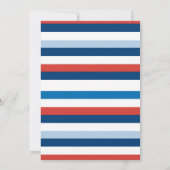 Patriotique rouge blanc et deux invitations d'anni (Dos)