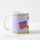 Patriotique Snowman avec Mug Drapeau - Coupe (Gauche)
