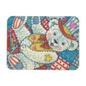 PATRIOTIQUE TEDDDY BEAR & QUILT MAGNET (Horizontal)