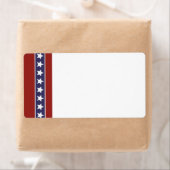 Patriotique USA Blank Étiquette de livraison (En situation)