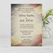 Patriotique USA Drapeau Invitations de mariage (Debout devant)
