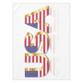 Patriotique USA Drapeau nappe (Devant)