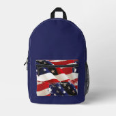 Patriotique USA Drapeau sac à dos (Recto)