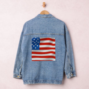 PATRIOTIQUE USA FLAG DENIM JACKET