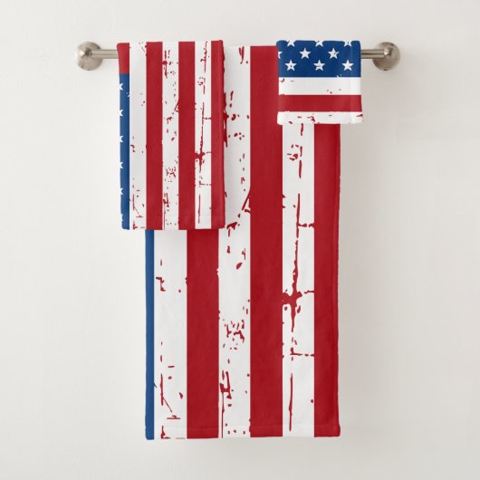 Patriotique USA Nom personnalisé American Flag (En situation)