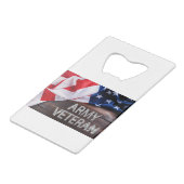 Patriotique "vétéran de l'armée" (Dos Angle)