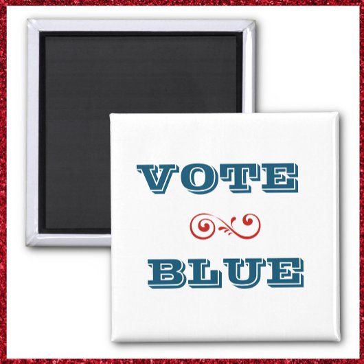 Patriotique VOTE BLEU Magnet