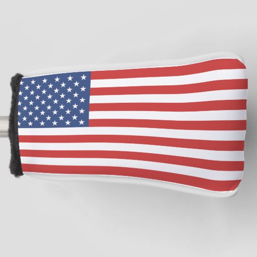 PATRIOTISCH AMERIKAANSE VLAGGPOTTER GOLF HEAD HOES GOLFHEADCOVER (Voorkant)
