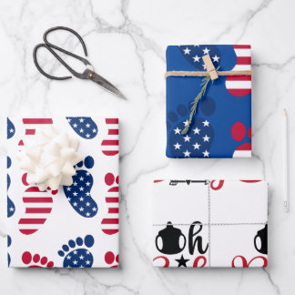 PATRIOTISCH BABY-WRAPPEPAPIER INPAKPAPIER VEL