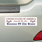 PATRIOTISCHE BUMPERSTICKER (Op auto)