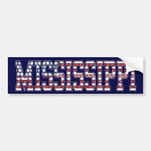 PATRIOTISCHE MISSISSIPPI-BUMPERSTICKER BUMPERSTICKER