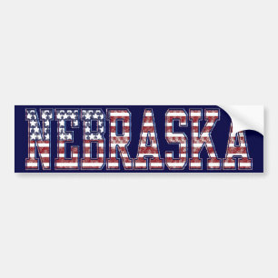 PATRIOTISCHE NEBRASKA-BUMPERSTICKER BUMPERSTICKER