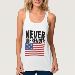 PATRIOTISCHE NOOIT ONDERWERPEN T-SHIRTS