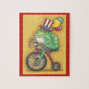 PATRIOTISCHE OOM SAM BULLFROG, FIETS LEGPuzzel