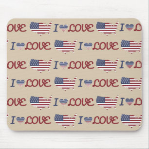 PATRIOTISCHE RODE WITTE BLAUW TAN STARS STRIPES MUISMAT