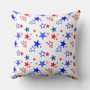 PATRIOTISCHE RODE WITTE BLAUWE AMERIKAANSE STARS KUSSEN