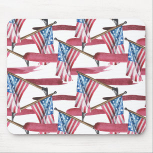 PATRIOTISCHE RODE WITTE BLAUWE AMERIKAANSE VLAGGEN MUISMAT