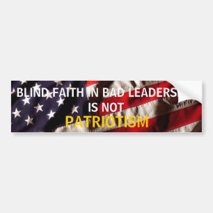 PATRIOTISME BUMPERSTICKER