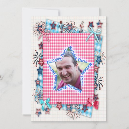 Patriotiv Birthday party Invitation (Devant)