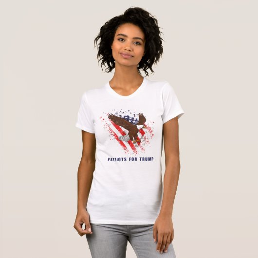 Patriots voor Trump T-shirt (Voorkant volledig)