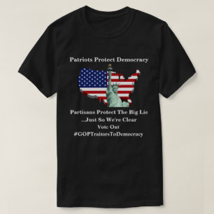 Patriotten beschermen democratie T-Shirt