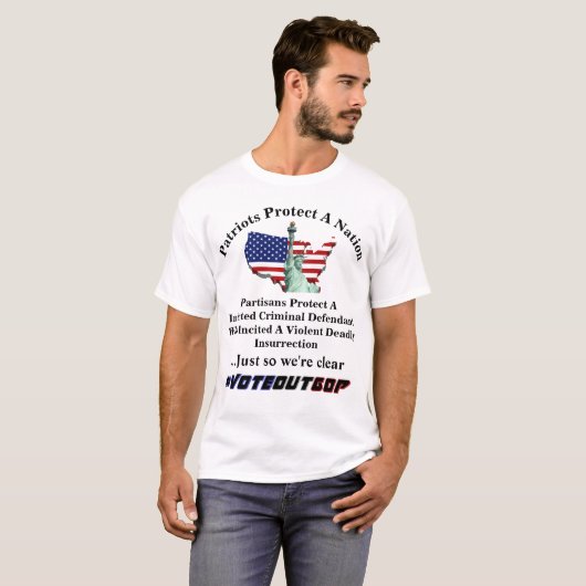 Patriotten beschermen Nation Partisans A.... T-shirt (Voorkant volledig)