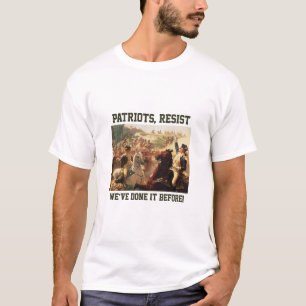 Patriotten verzetten zich tegen aanvallen op de de t-shirt
