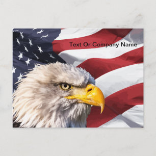 Patriottic American Eagle Post Briefkaart