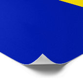 Patriottic Andorra Flag Poster (Hoek)