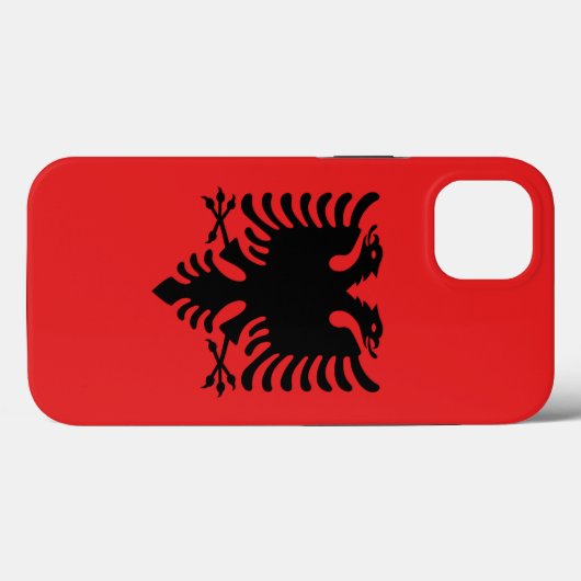 Patriottic Apple Hoesje-Mate, Albanië vlag Case-Mate iPhone Case (Achterkant (horizontaal))