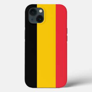Patriottic Apple Hoesje-Mate, Belgische vlag iPhone 13 Hoesje