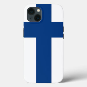 Patriottic Apple Hoesje-Mate, Finland vlag iPhone 13 Hoesje