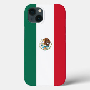 Patriottic Apple Hoesje-Mate, Mexicaanse vlag iPhone 13 Hoesje
