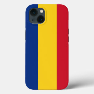 Patriottic Apple Hoesje-Mate, Roemeense vlag iPhone 13 Hoesje