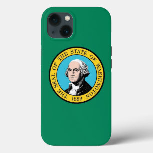 Patriottic Apple Hoesje-Mate, Washington flag iPhone 13 Hoesje