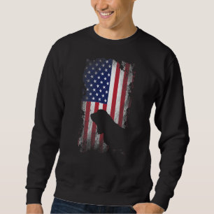 Patriottic Basset Hond American Flag Cool Dog Trui