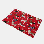 Patriottic Basset Hound Doormat Deurmat (Schuin)