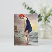 Patriottic Beachkleding Briefkaart (Staand voorkant)