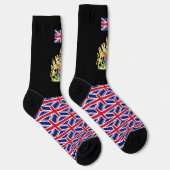 Patriottic British Socks, Union Jack Flag, Verenig Sokken (Rechts)