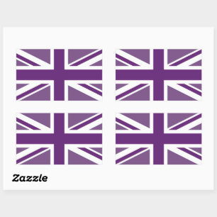 Patriottic British Union Jack Flag Rechthoekige Sticker