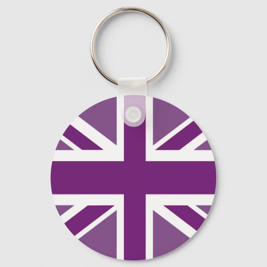 Patriottic British Union Jack Flag Sleutelhanger (Voorkant)