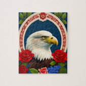 Patriottic Eagle Artwork Legpuzzel (Verticaal)