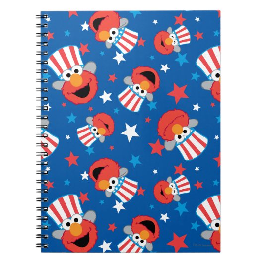 Patriottic Elmo Pattern Notitieboek (Voorkant)