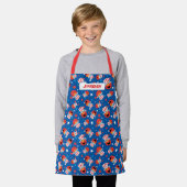 Patriottic Elmo Pattern Schort (Gedragen)