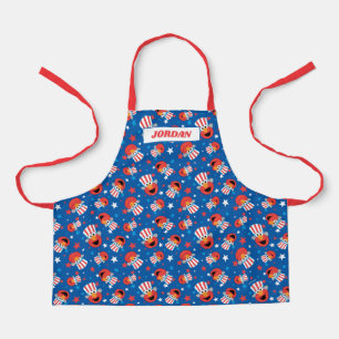 Patriottic Elmo Pattern Schort