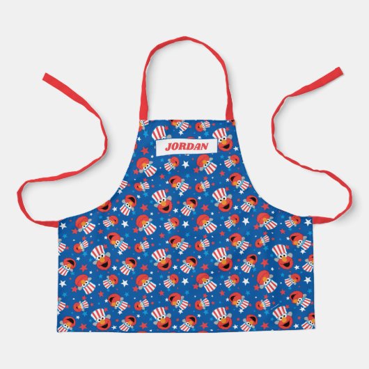 Patriottic Elmo Pattern Schort (Voorkant)